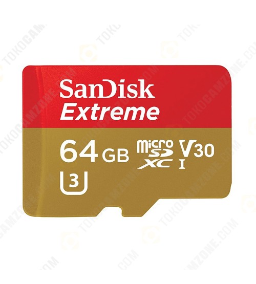 Sandisk Extreme MicroSDXC UHS-I Card Read 100MBs/Write 60 MBs 64GB (With Adapter)